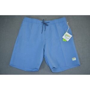Greenlines Men's Size Large Unlined Board Shorts Swim Trunks Blue Elastic Waist